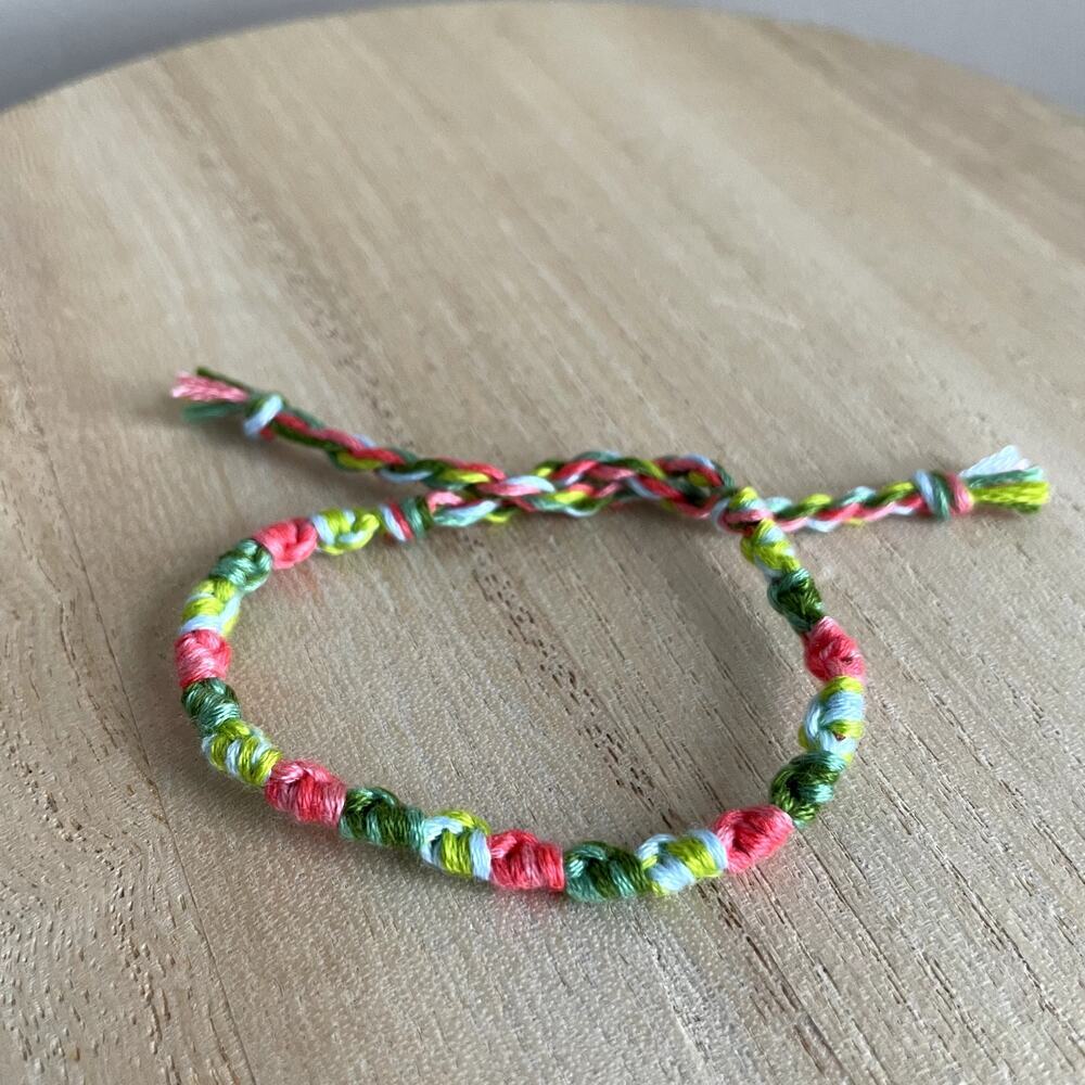 Lindsay Bracelet anklet trendy comfortable tie embroidery thread woven gift